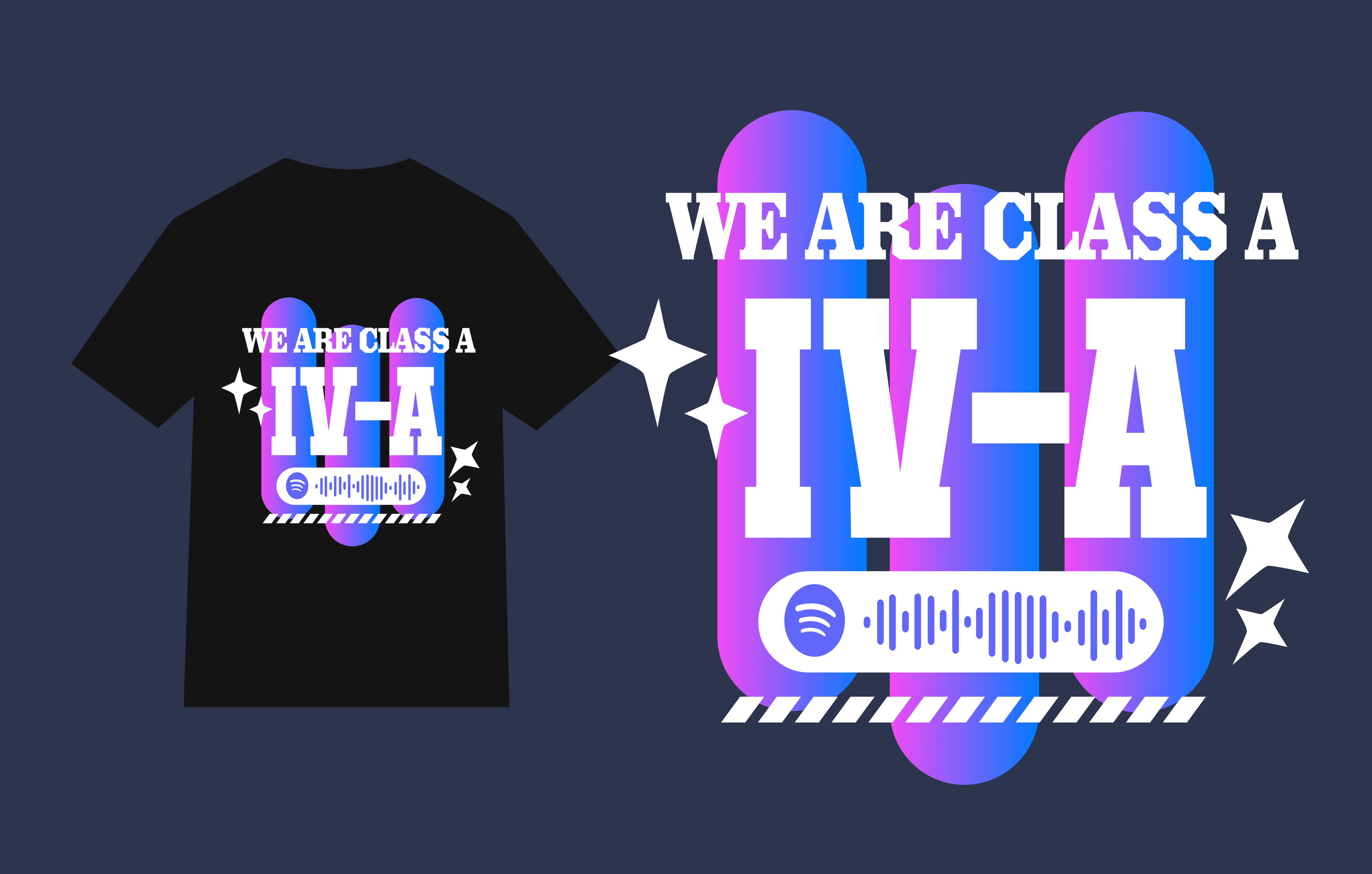 design kaos kelas editable hologram 002| file cdr font | editable