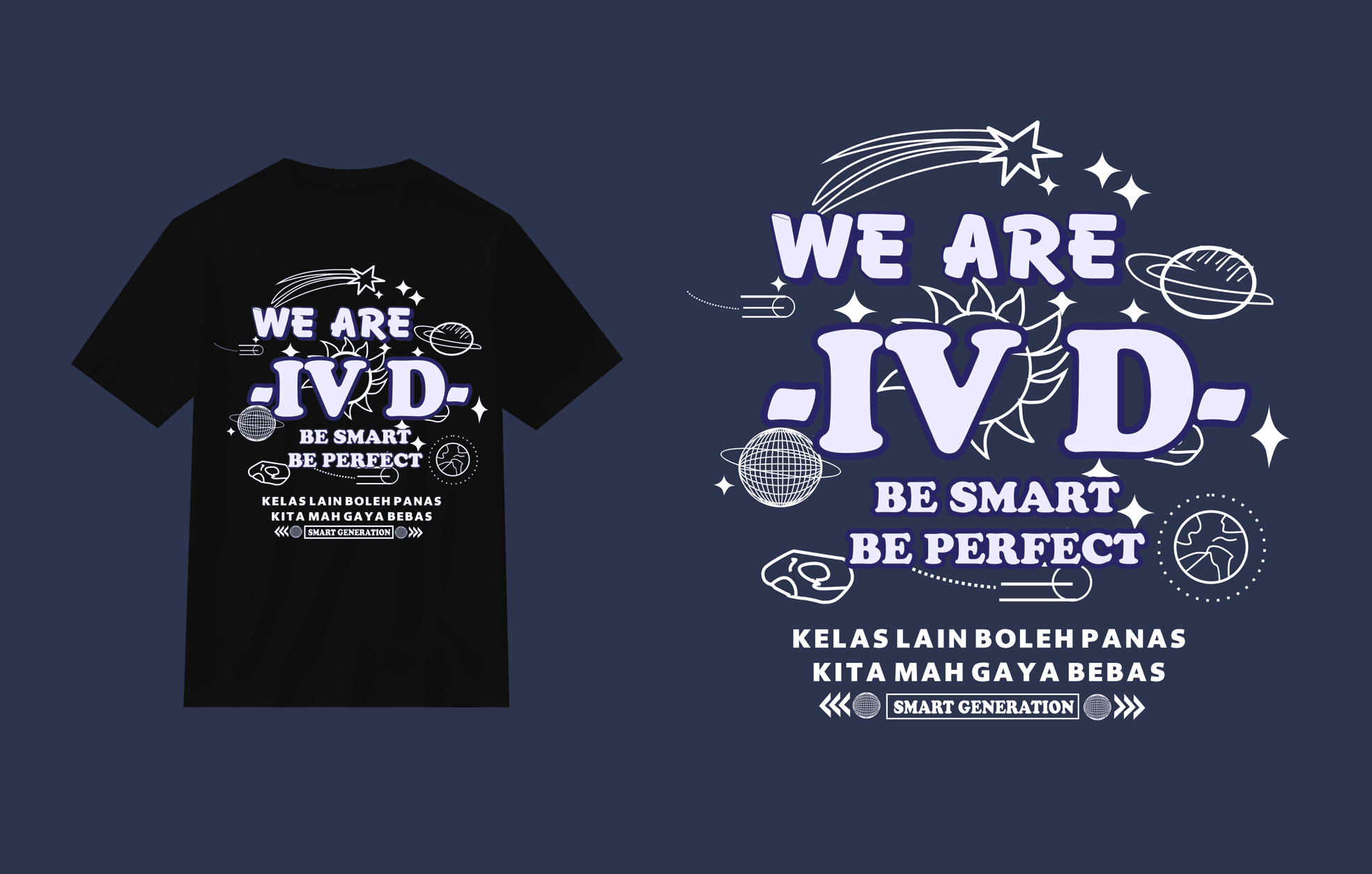 design kaos kelas editable 005| file cdr font | editable