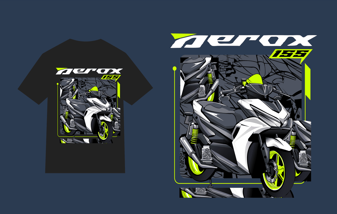 design kaos motor 010 aerox pdf full vector editable