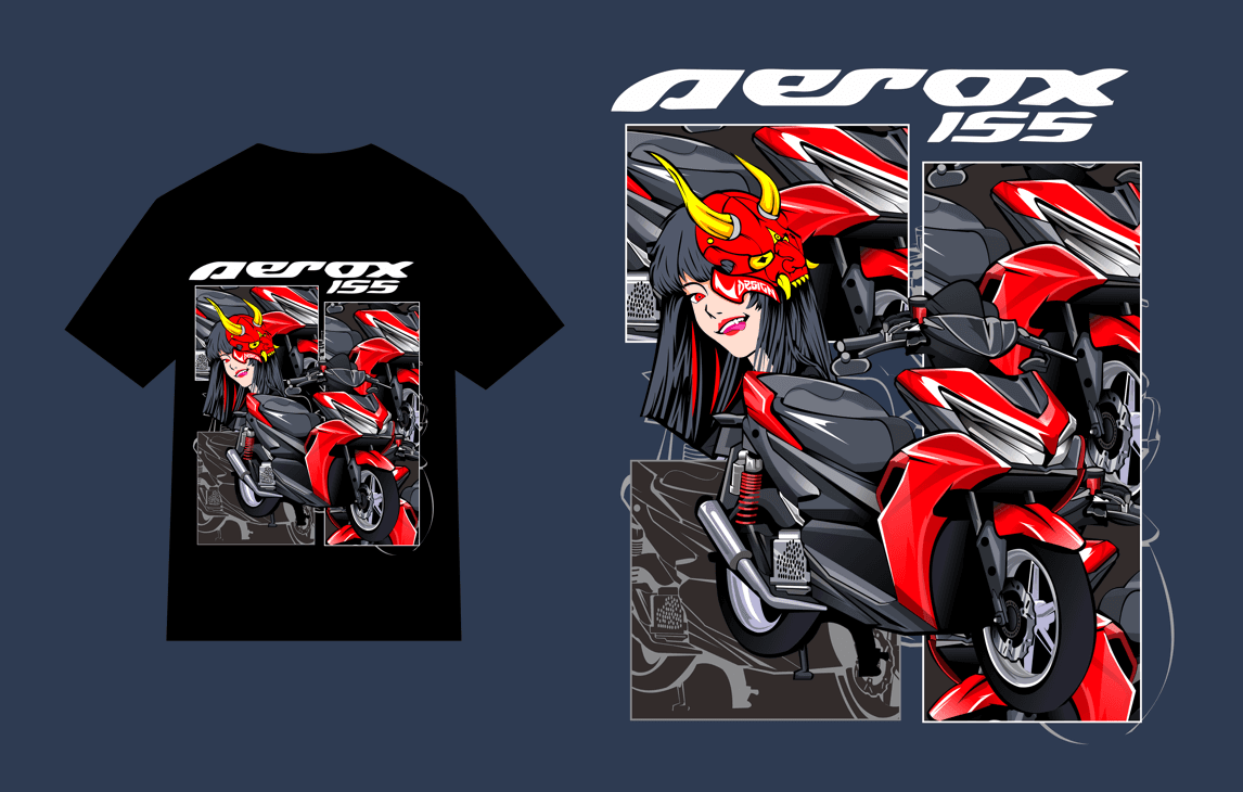 red aerox girl design pdf editable