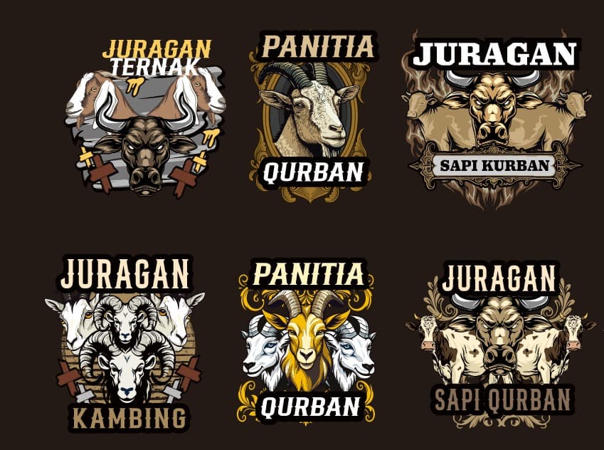 design kaos juragan ternak 002 cdr editable vector