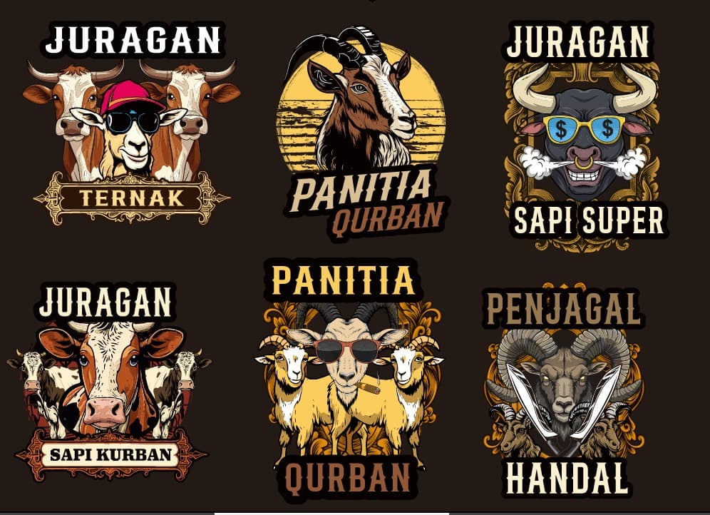 design kaos juragan ternak 003 cdr editable