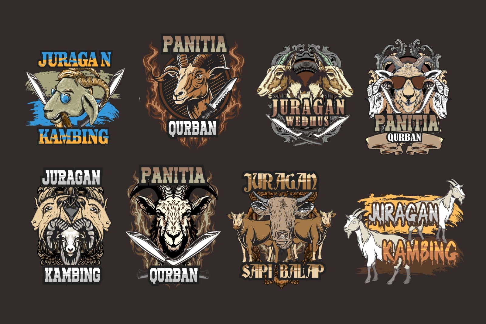 design kaos panitia qurban juragan ternak cdr editable 004