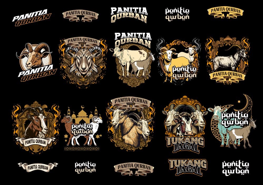 design kaos qurban super bundle cdr x7 vector