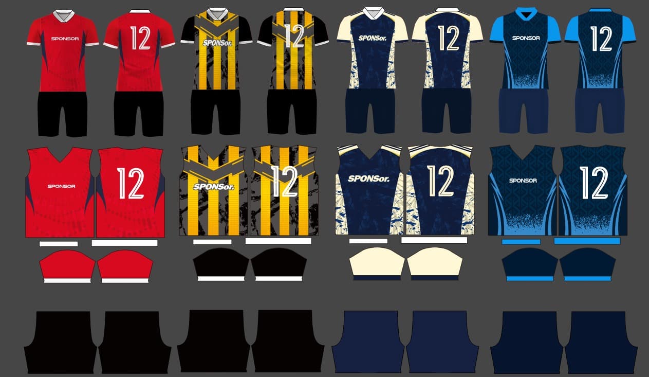 bundle jersey football 003 premium vector file cdrx7 full editable