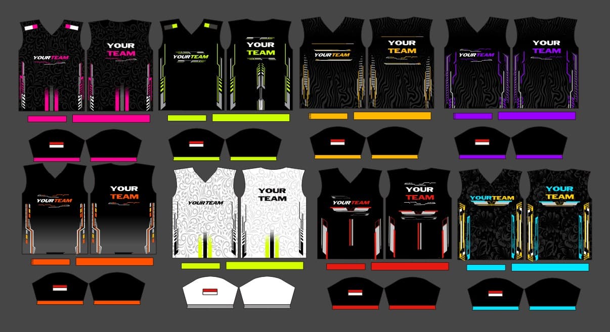 Design Jersey racing keren cdr vector editable