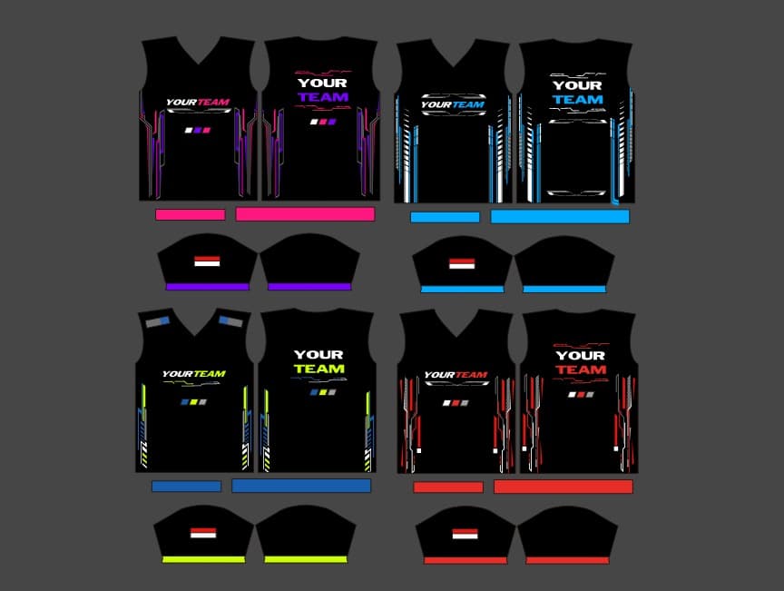 Design Jersey racing 002 keren cdr vector editable